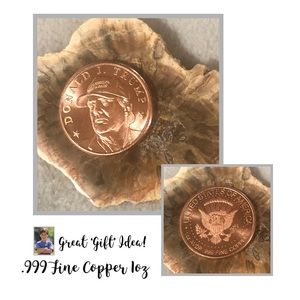 🇺🇸~ Copper Coin ~ Donald J. Trump .999 Fine USA ‘New’ Nice!